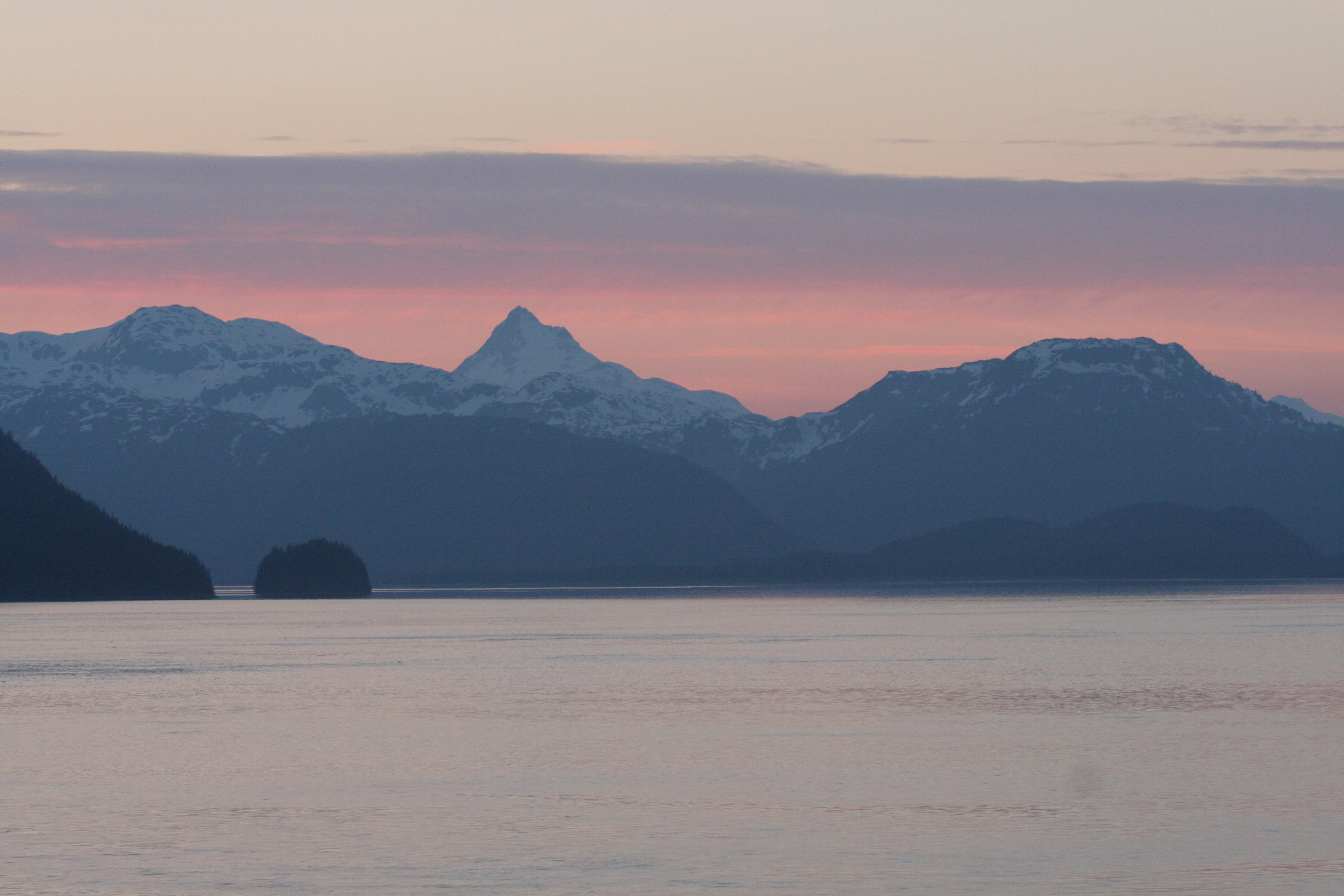 Alaska Sunset from water